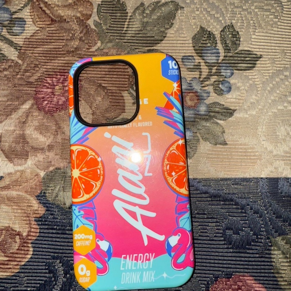 Alani Vibrant Orange and Pink Phone Case For iPhone 15 Pro